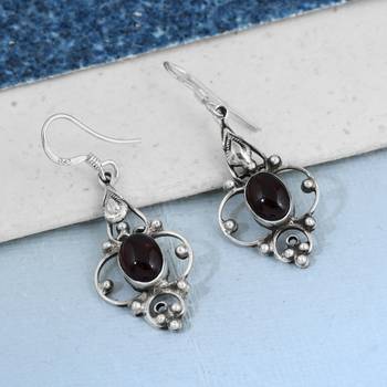 Red Garnet Earrings 3