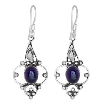 Purple Amethyst   Earrings 1