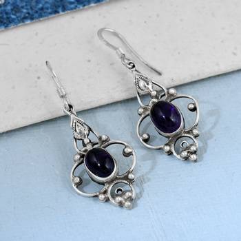 Purple Amethyst   Earrings 3
