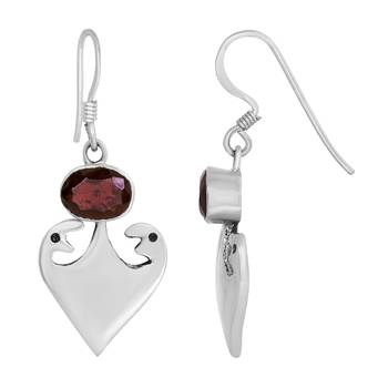 Red Garnet Earrings 2