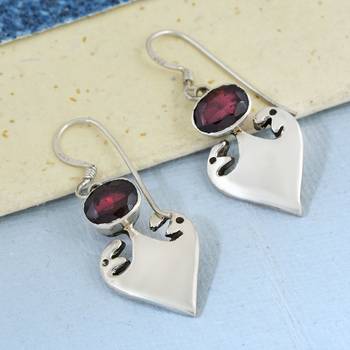 Red Garnet Earrings 3