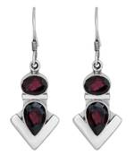 Red Garnet Earrings