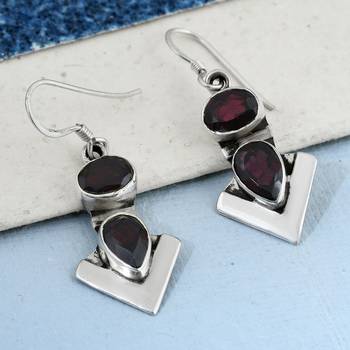 Red Garnet Earrings 3