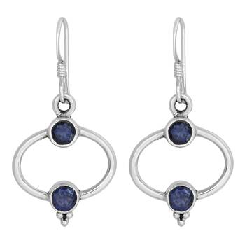 Blue Crystal Earrings 1