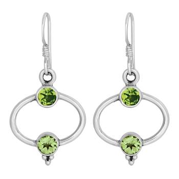 Green Peridot   Earrings 1