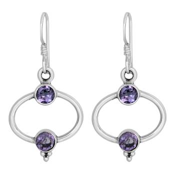 Purple Amethyst   Earrings 1