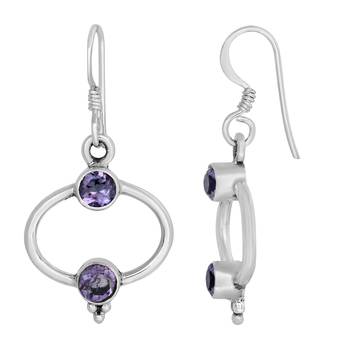Purple Amethyst   Earrings 2