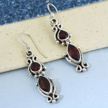 Red Garnet Earrings 3