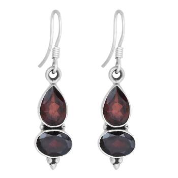 Red Garnet Earrings 1