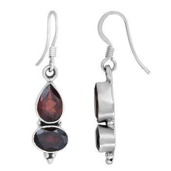 Red Garnet Earrings 2