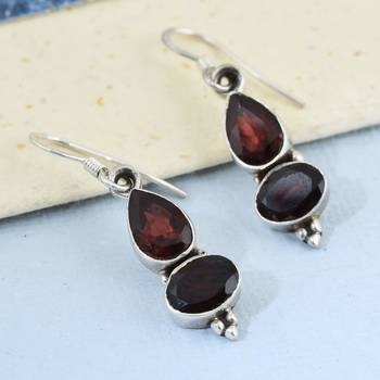 Red Garnet Earrings 3