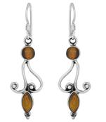 Brown Crystal Earrings