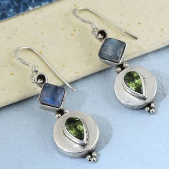 Multicolor Peridot   Earrings 3
