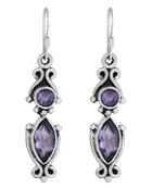 Purple Amethyst   Earrings