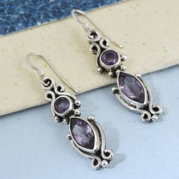 Purple Amethyst   Earrings 3