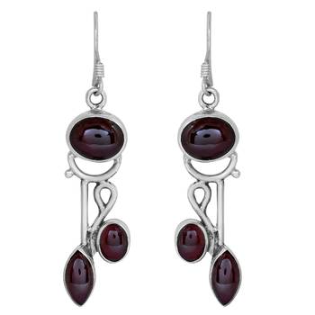 Red Garnet Earrings 1