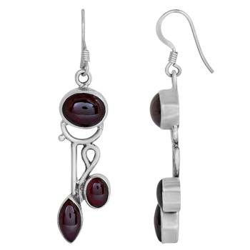 Red Garnet Earrings 2