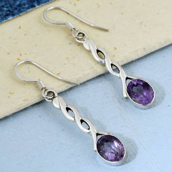 Purple Amethyst   Earrings 3