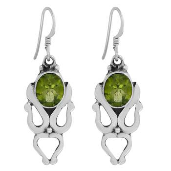 Green Peridot   Earrings 1