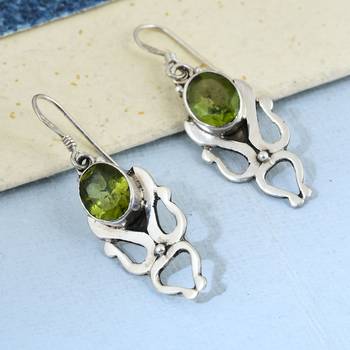 Green Peridot   Earrings 3