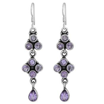 Purple Amethyst   Earrings 1