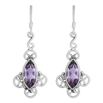 Purple Amethyst   Earrings 1