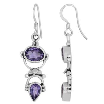 Purple Amethyst   Earrings 2