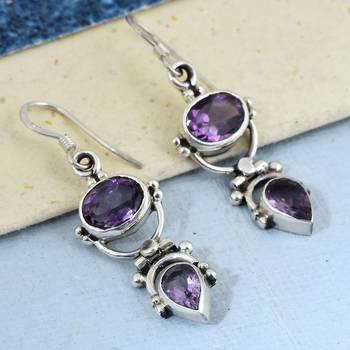 Purple Amethyst   Earrings 3
