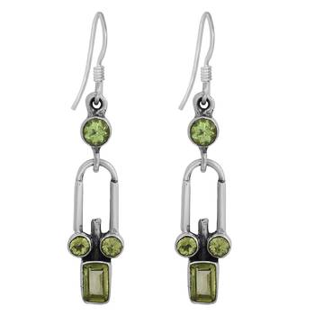 Green Peridot   Earrings 1
