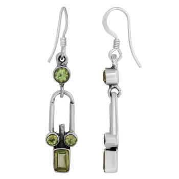 Green Peridot   Earrings 2
