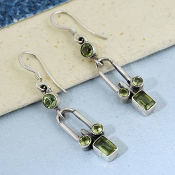 Green Peridot   Earrings 3