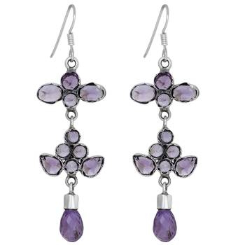 Purple Amethyst   Earrings 1
