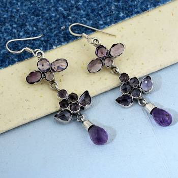 Purple Amethyst   Earrings 3
