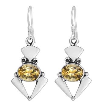 Yellow Citrine Earrings 1