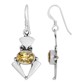 Yellow Citrine Earrings 2