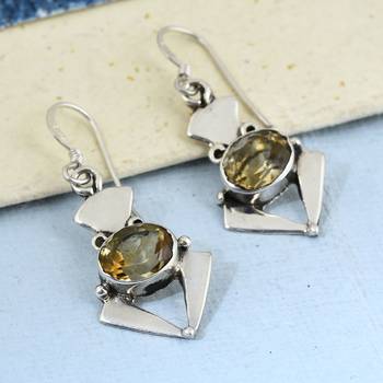 Yellow Citrine Earrings 3