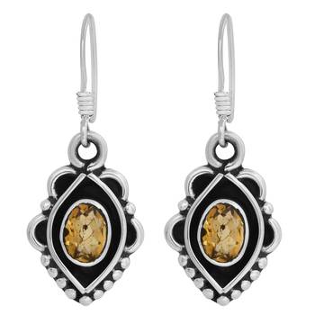 Yellow Citrine Earrings 1