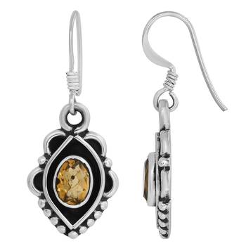 Yellow Citrine Earrings 2