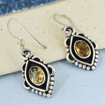 Yellow Citrine Earrings 3
