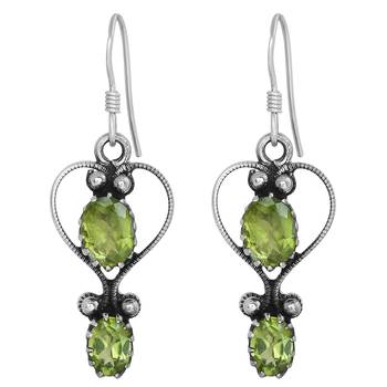 Green Peridot   Earrings 1