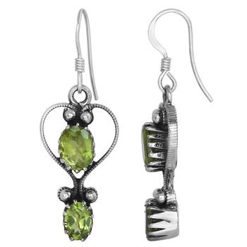 Green Peridot   Earrings 2