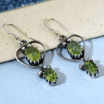 Green Peridot   Earrings 3