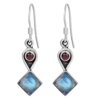 Multicolor Moonstone Earrings 1