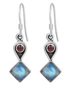 Multicolor Moonstone Earrings