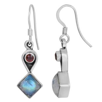 Multicolor Moonstone Earrings 2