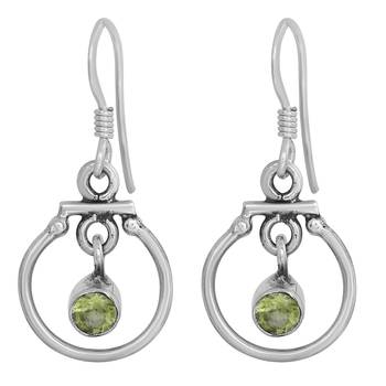 Green Peridot   Earrings 1