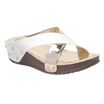Women white Synthetic Sandal 1