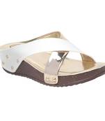 Women white Synthetic Sandal