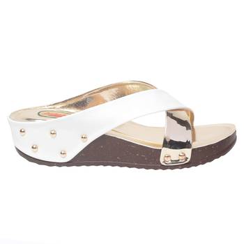 Women white Synthetic Sandal 2