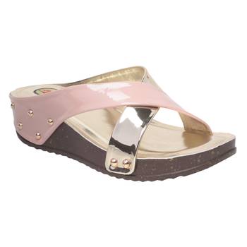 Women Peach Synthetic Sandal 1